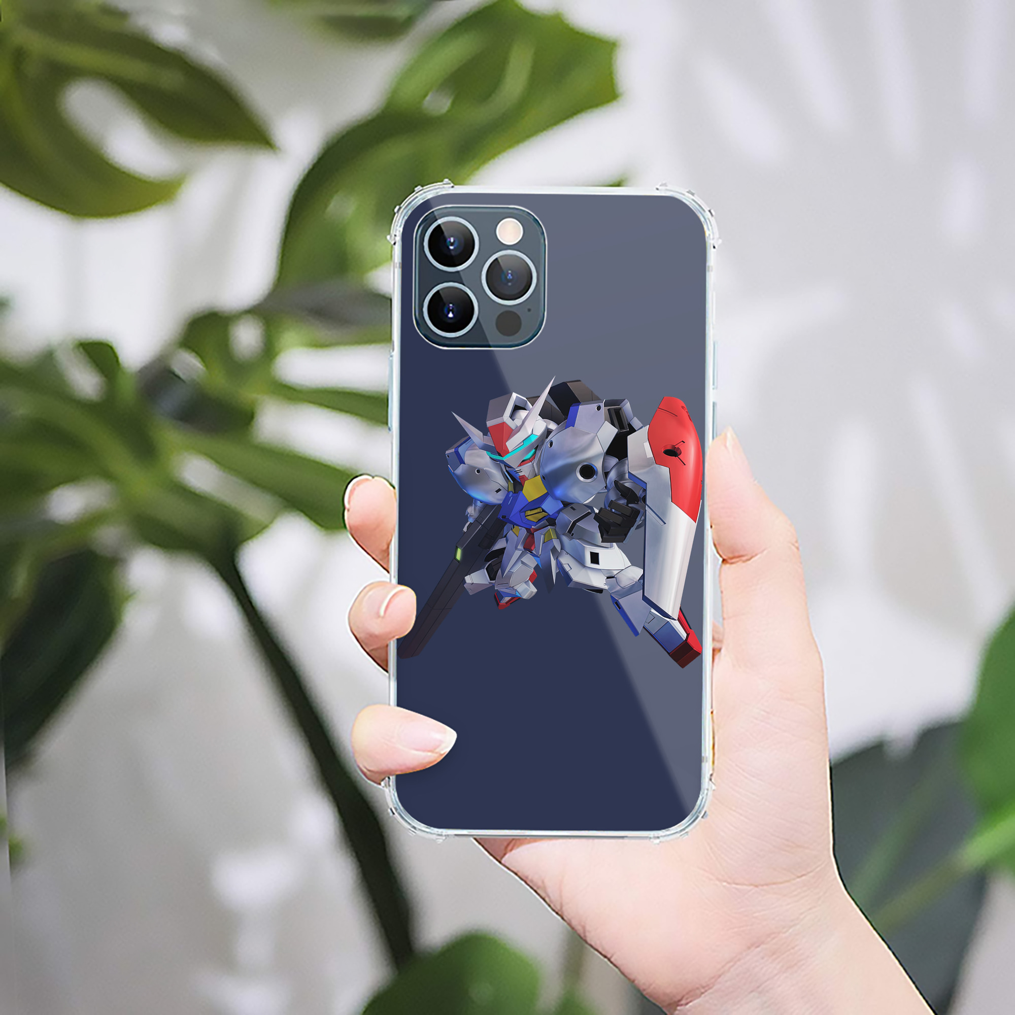 （画像用） 機動戦士ガンダム Mobile Suit Gundam 【iPhone 12シリーズ対応】透明スマホケース（クリアソフトケース）